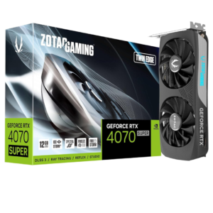 ZOTAC Gaming GeForce RTX 4070 Super Twin Edge DLSS 3 Graphics Card – 12GB GDDR6X | ZT-D40720E-10M